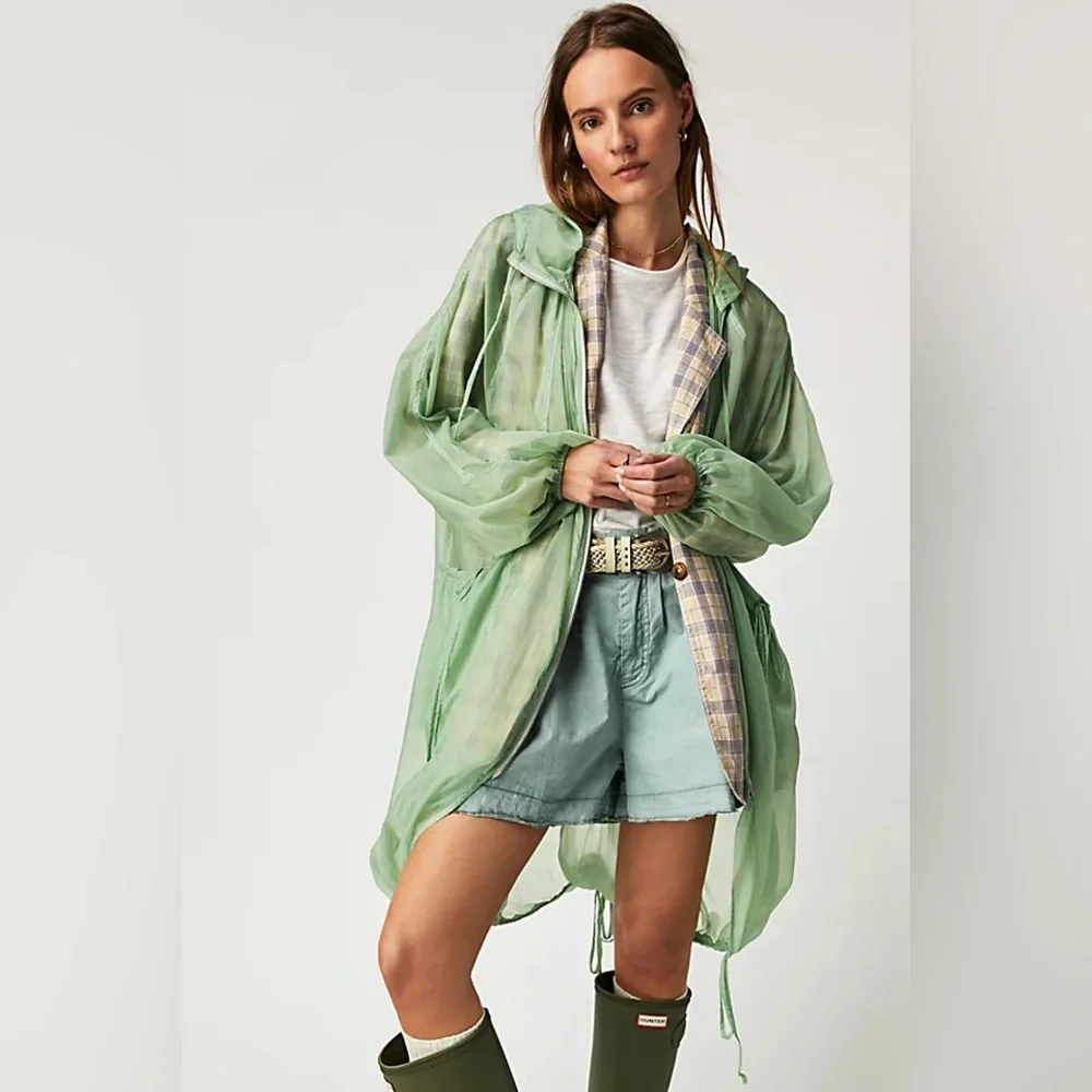 8. NWT Free People Addie Packable Poncho - Picture 2 of 10